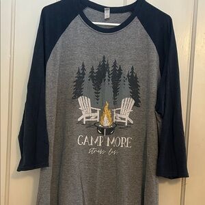 Camp More Graphic Raglan Tee